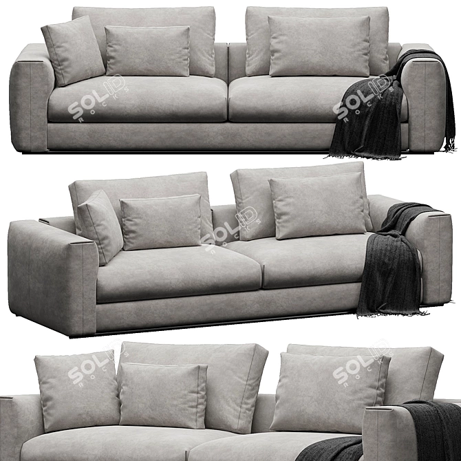 Modern Stylish Sofa Render Model 3D model image 2