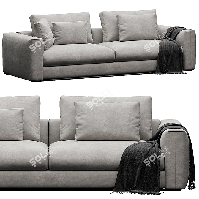 Modern Stylish Sofa Render Model 3D model image 4