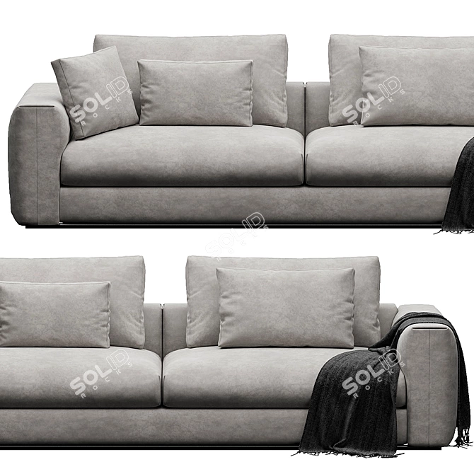 Modern Stylish Sofa Render Model 3D model image 6