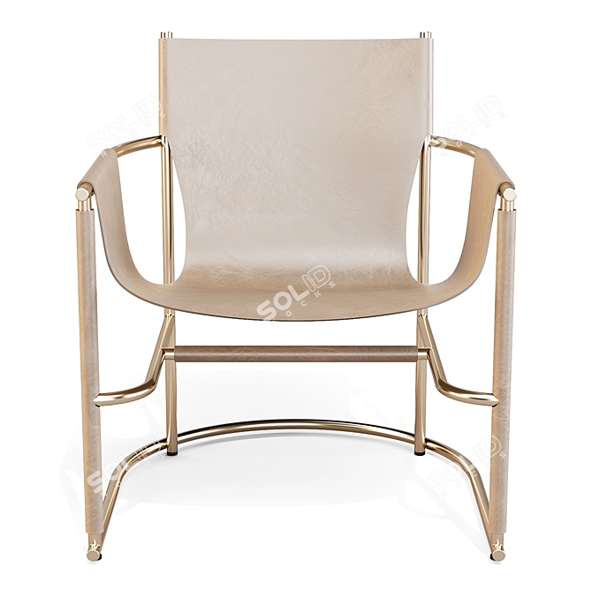 Luxury Comfort Lounge Chair 3D model image 3