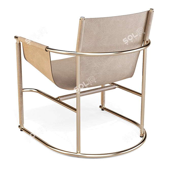 Luxury Comfort Lounge Chair 3D model image 5