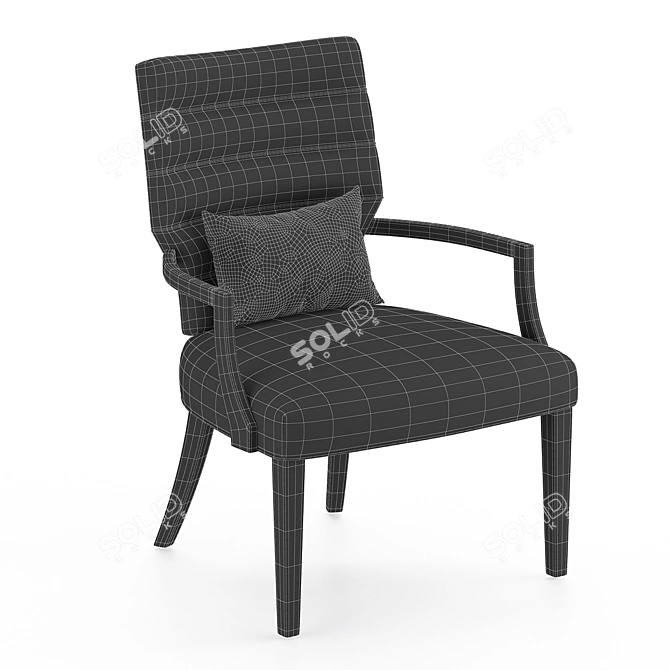 Lucrezia Low Armchair 3D Model 3D model image 3