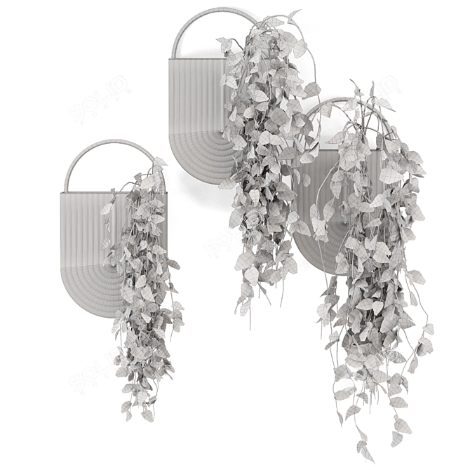 Handmade Pot Indoor Hanging Plants 3D model image 7