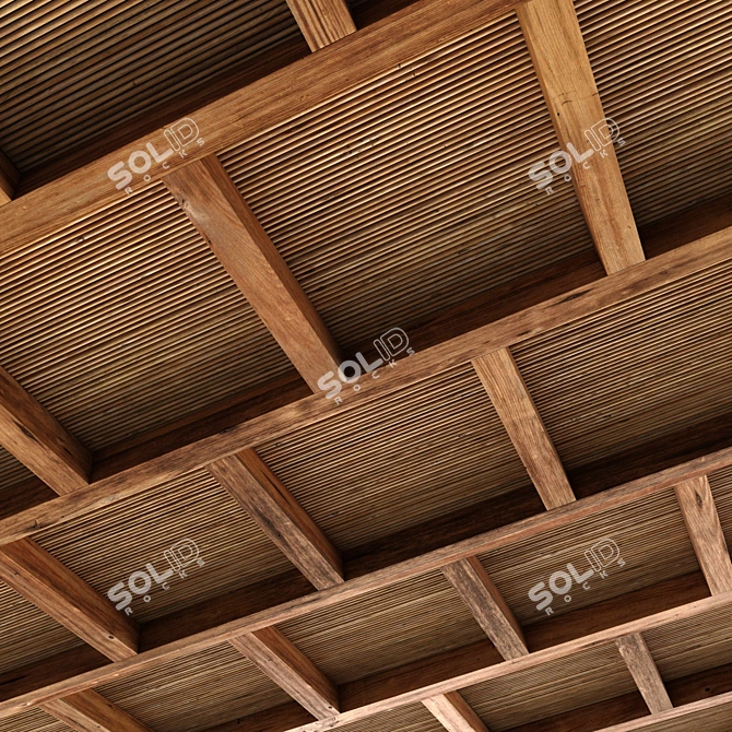 Smooth Ceiling Beam 3D Model 3D model image 1