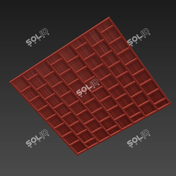 Smooth Ceiling Beam 3D Model 3D model image 6