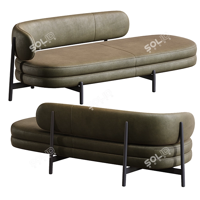 Modern Elegance: Lars Sofa 3D model image 1