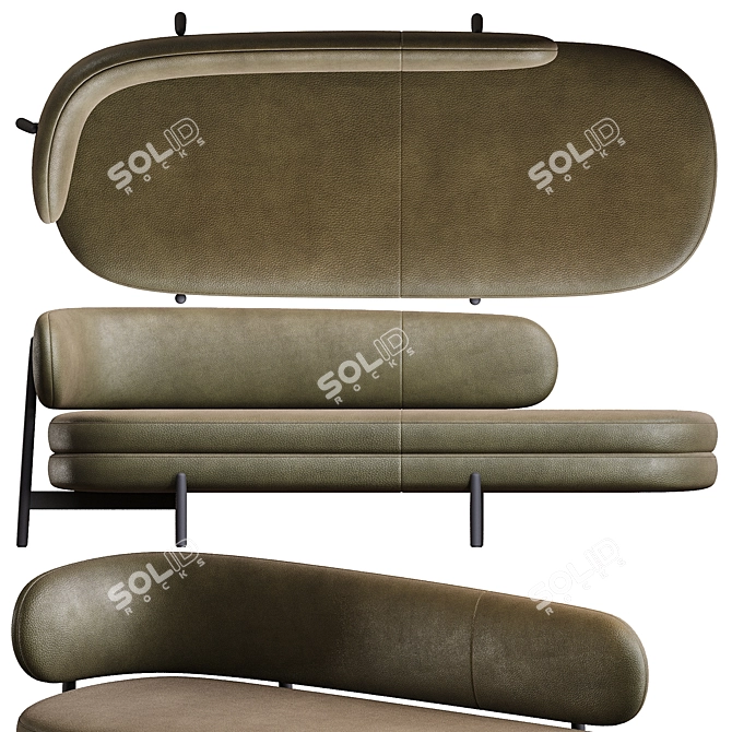 Modern Elegance: Lars Sofa 3D model image 4