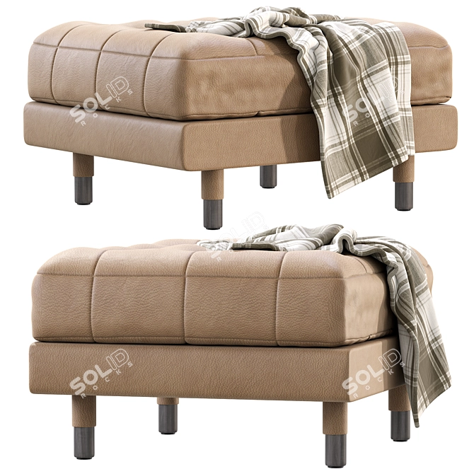 IKEA MORABO Leather Ottoman 3D	Model 3D model image 2
