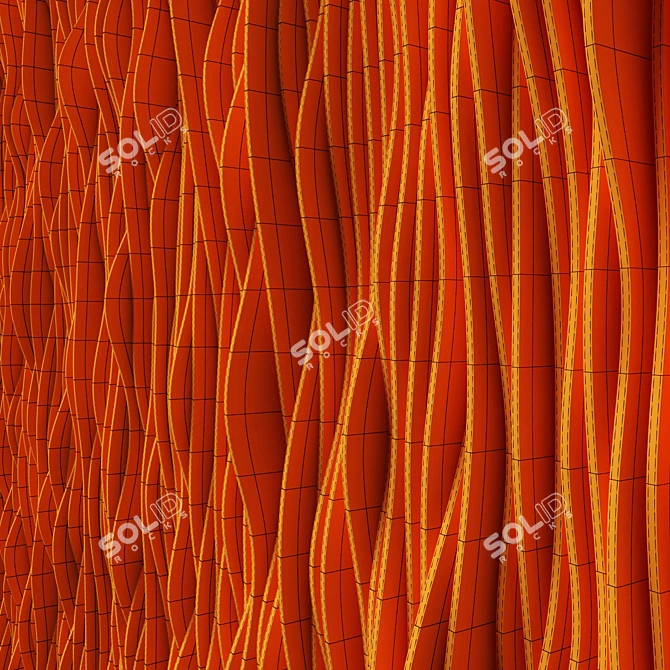 Parametric Rail Panel Texture Set 3D model image 7