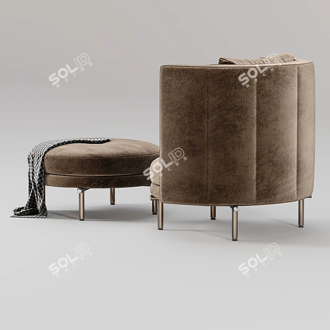 Modern Minotti Torii Sofa 3D Model 3D model image 6