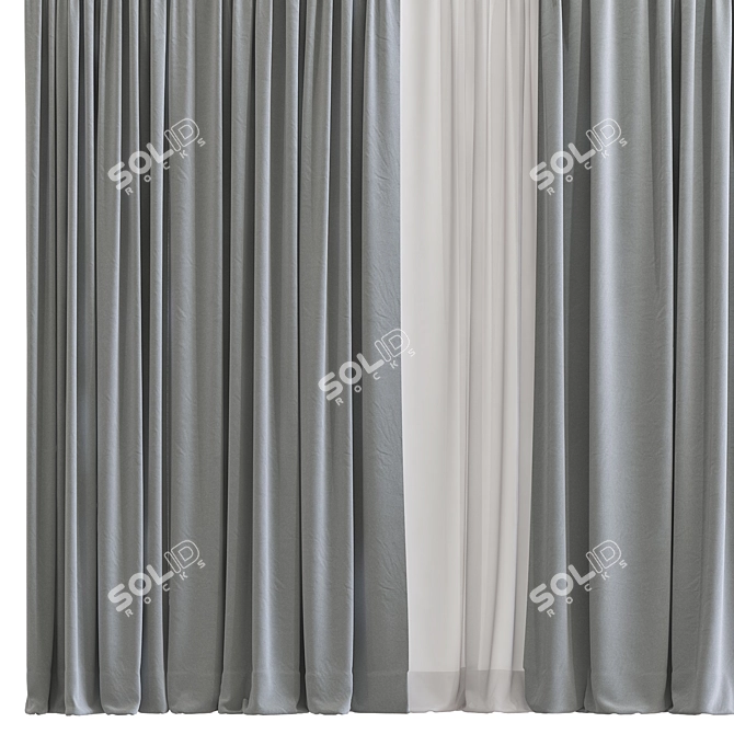 Convertible Mesh Curtain 3D model image 2