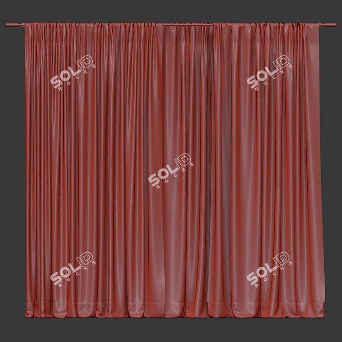 Convertible Mesh Curtain 3D model image 4