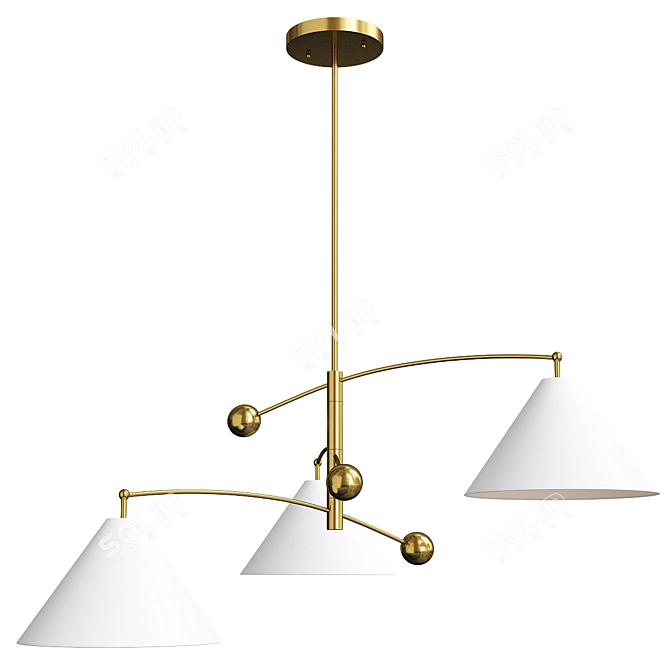 Elegant Mitzi Birdie Chandelier, V-Ray 3D model image 1