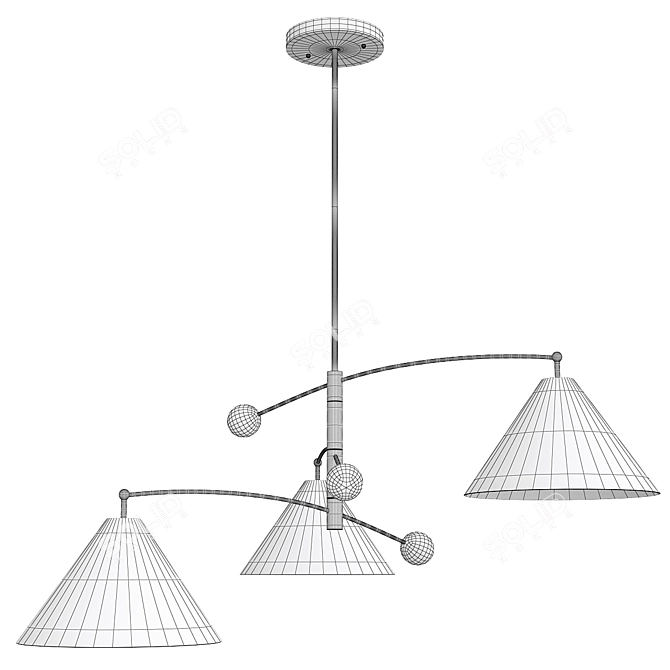 Elegant Mitzi Birdie Chandelier, V-Ray 3D model image 2