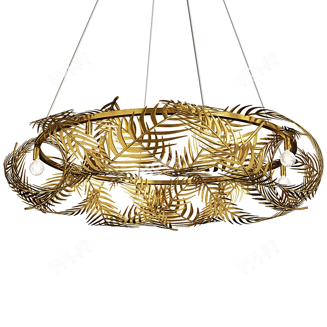 Exquisite Aviva Queenbee Chandelier 3D model image 1