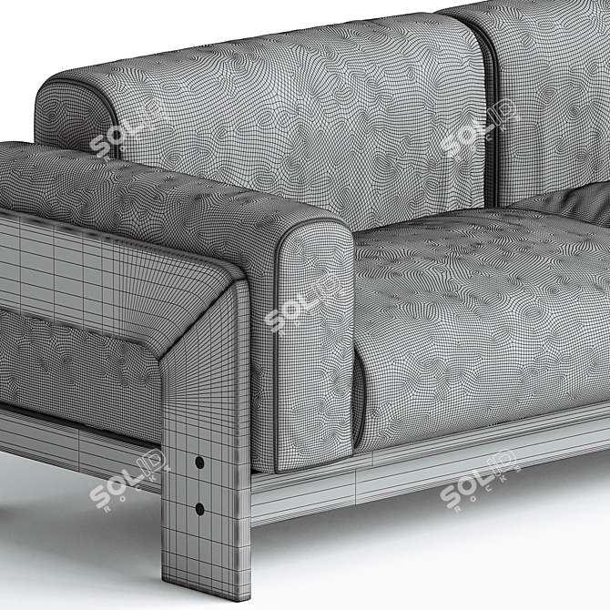 Modern Elegance Bastiano Sofa 3D model image 3