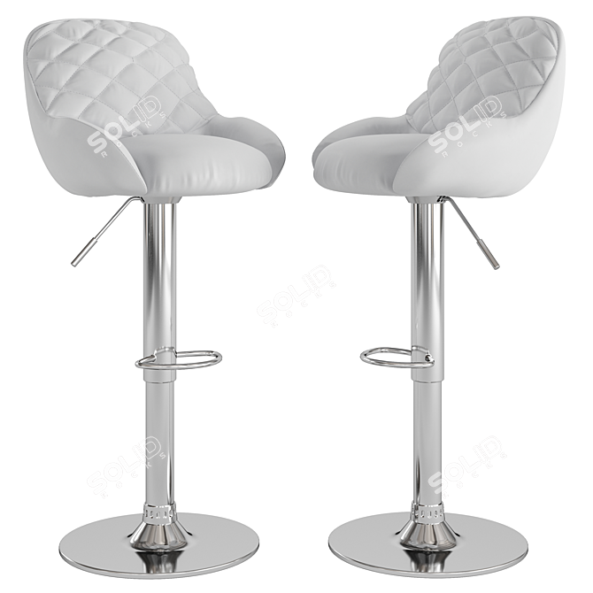 Modern Kitchen Barstool Set 3D model image 4