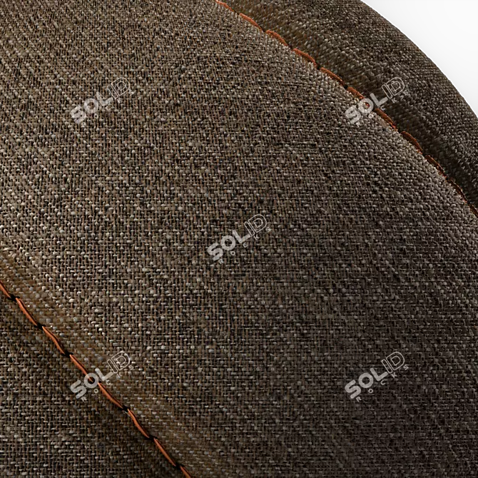 Velvet Stitched Fabric 4k Texture 3D model image 3