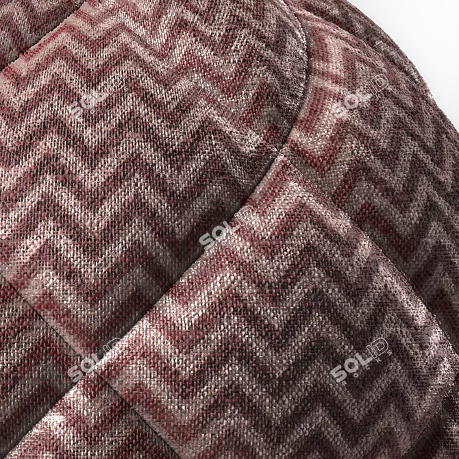 Seamless Stitched Fabric Materials 3D model image 3