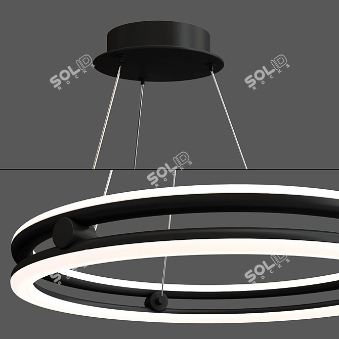 Grace LED Ring Chandelier, 20 3D model image 2