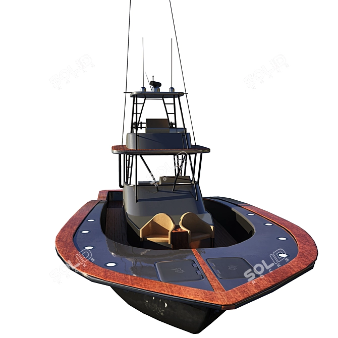 Highly Detailed 3D Boat Model 3D model image 4