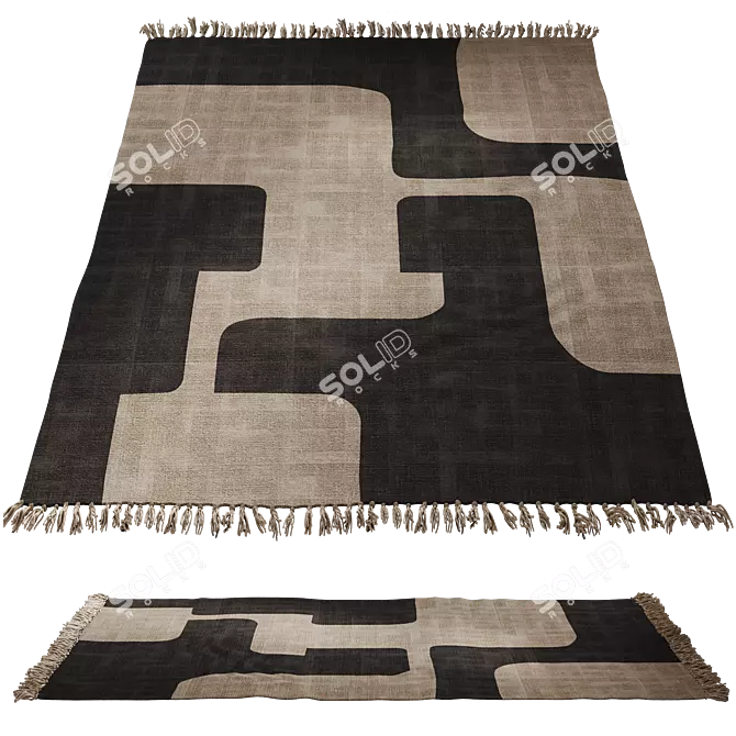 Triba Cotton Rug by La Redoute 3D model image 1