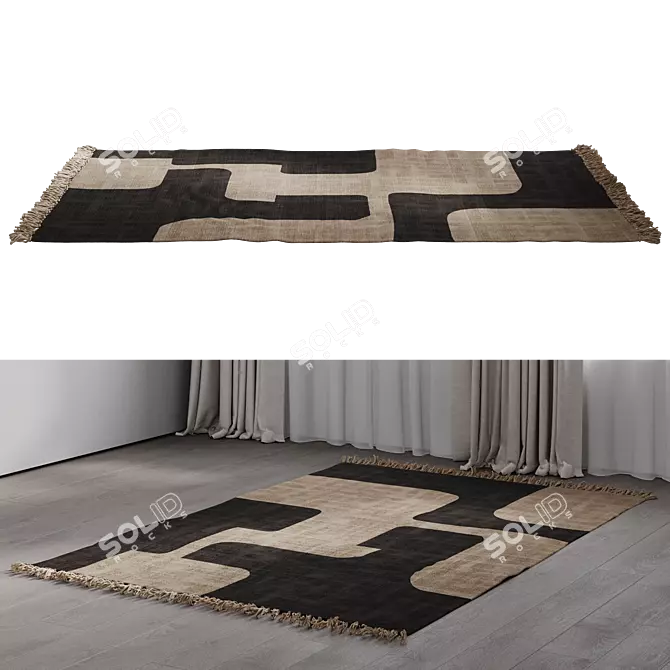 Triba Cotton Rug by La Redoute 3D model image 2