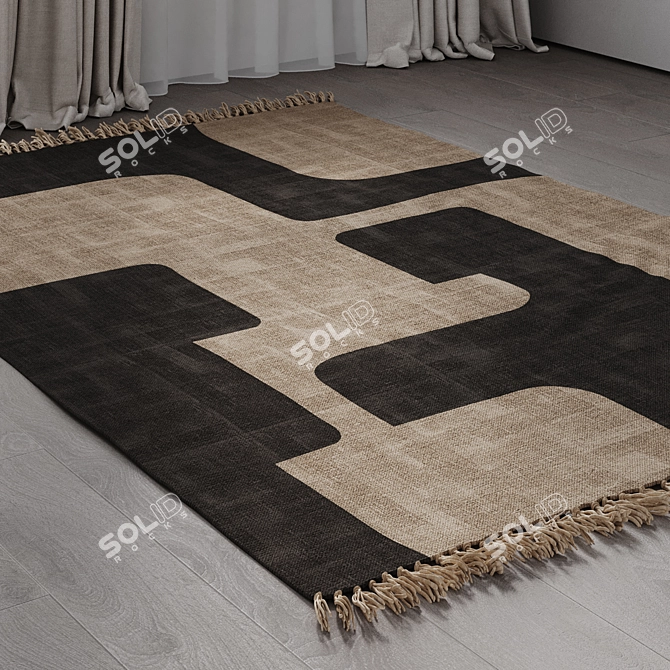 Triba Cotton Rug by La Redoute 3D model image 3