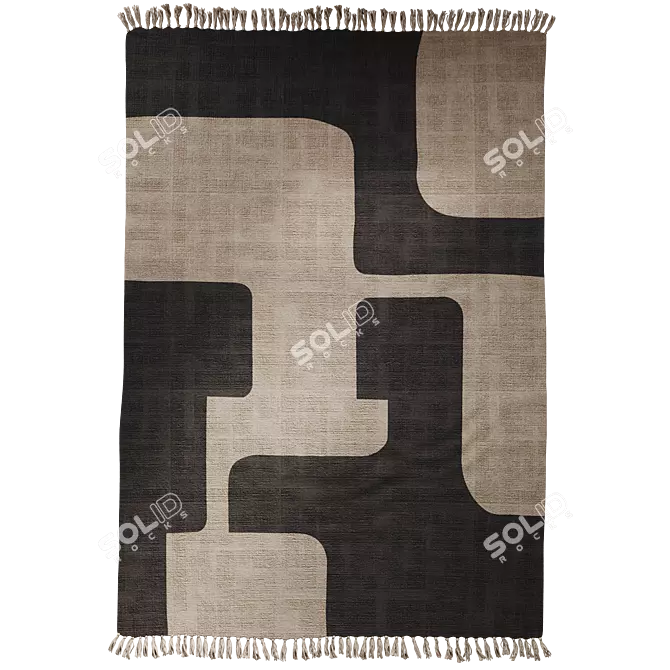 Triba Cotton Rug by La Redoute 3D model image 4