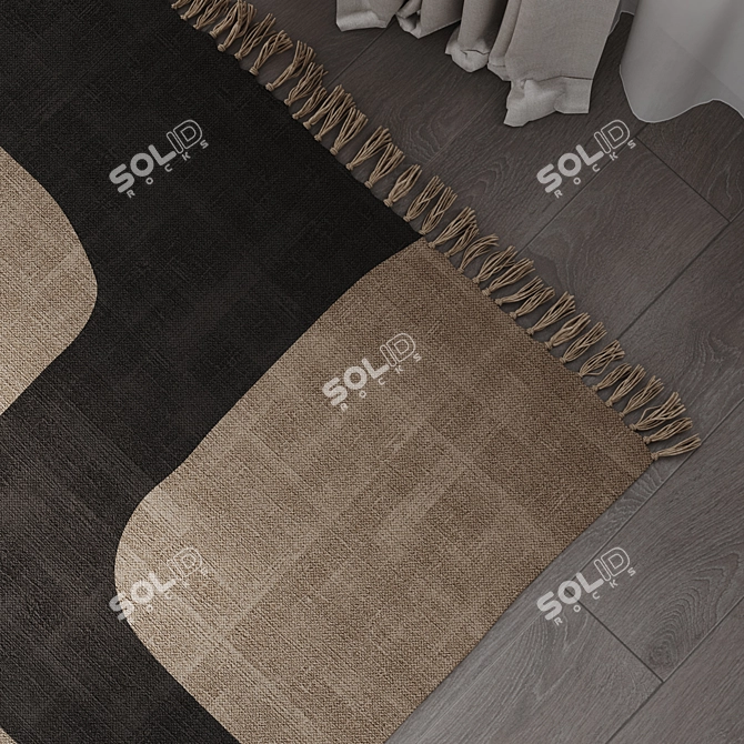 Triba Cotton Rug by La Redoute 3D model image 5