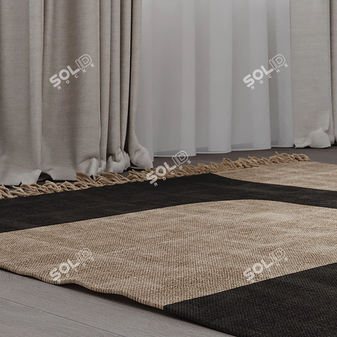 Triba Cotton Rug by La Redoute 3D model image 6