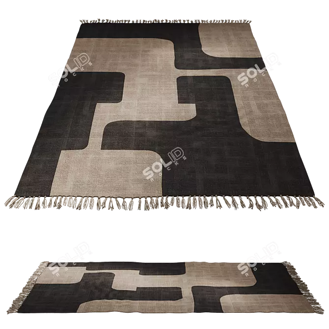 Triba Cotton Rug by La Redoute 3D model image 8