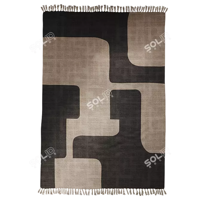 Triba Cotton Rug by La Redoute 3D model image 10