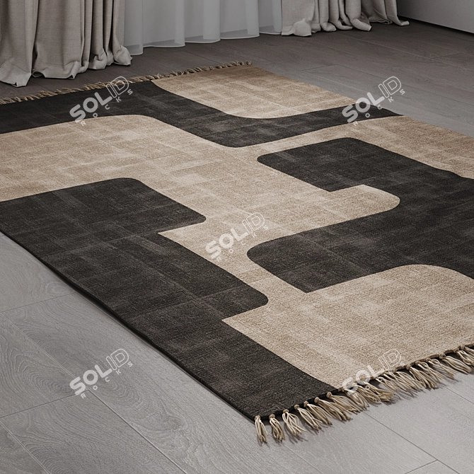 Triba Cotton Rug by La Redoute 3D model image 11