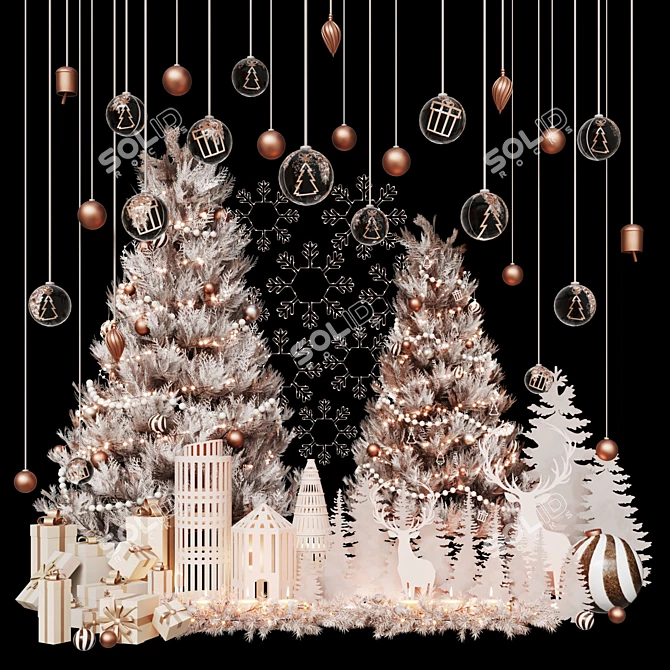 Festive Holiday Decor STL File 3D model image 1