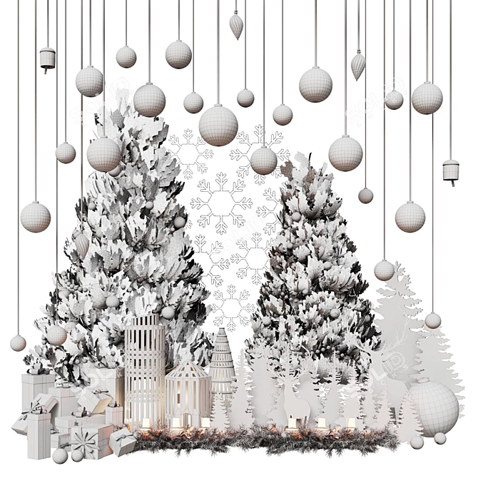 Festive Holiday Decor STL File 3D model image 3