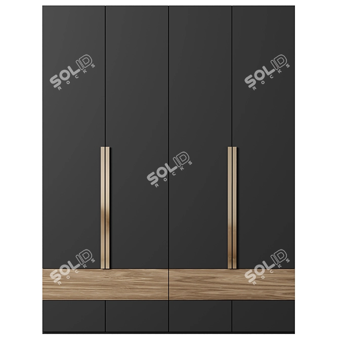 Versatile Modular Cabinet 066 3D model image 1