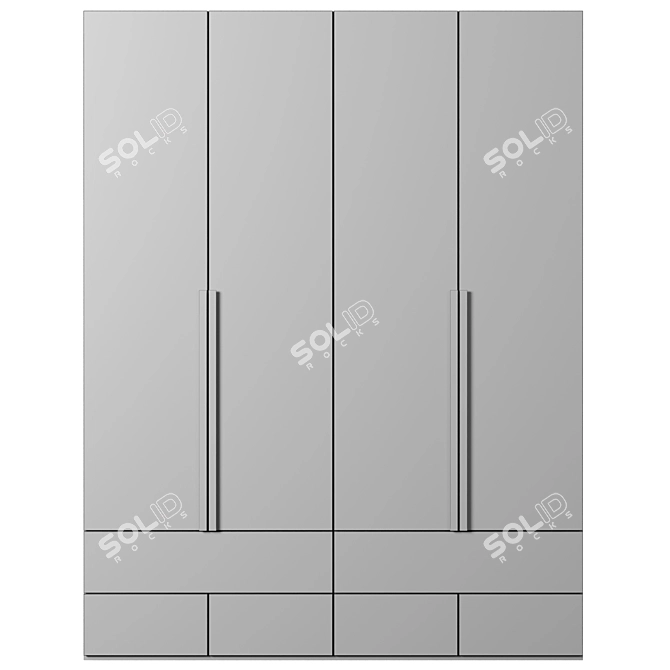 Versatile Modular Cabinet 066 3D model image 3