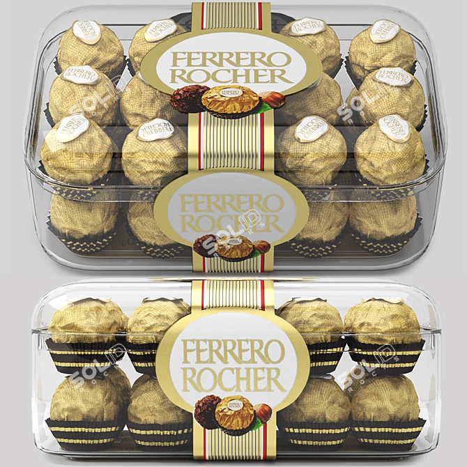 Ferrero Rocher Chocolate 3D Model 3D model image 1