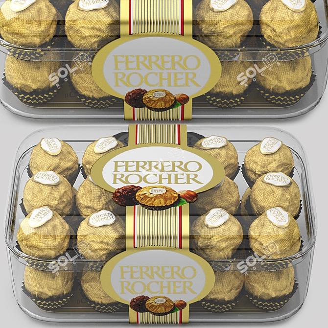 Ferrero Rocher Chocolate 3D Model 3D model image 2