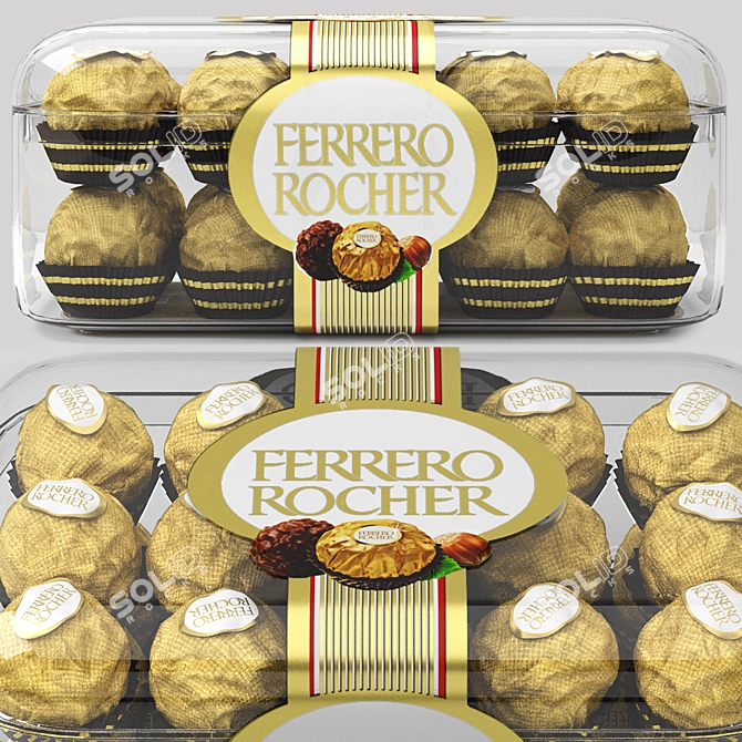 Ferrero Rocher Chocolate 3D Model 3D model image 3