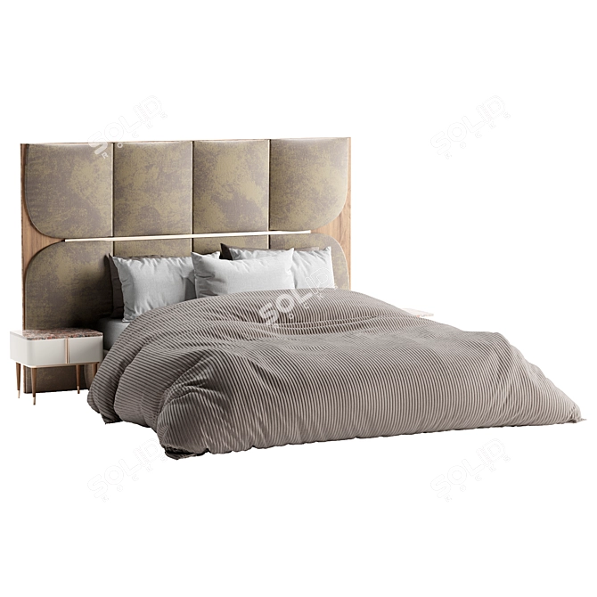 Elegant Sakya Bed 2015 Model 3D model image 2