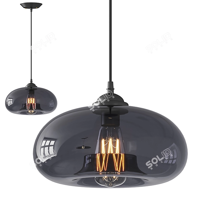 Translated from Russian:
"Menga Transparent Glass Pendant Light Design"

Modern Transparent Glass Pendant-Light 3D model image 1