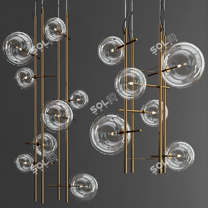 Gallotti Radice Bolle Tela Lamp 3D model image 3