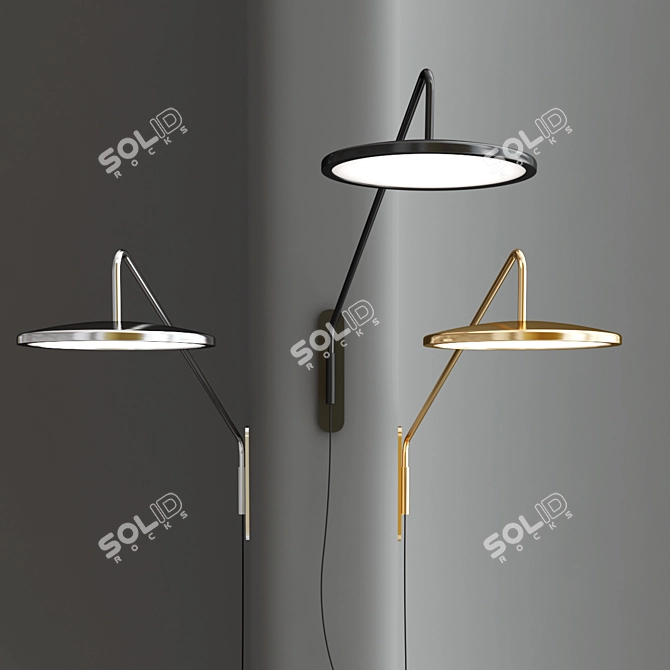 Peter Bristol DOT Wall Light 3D model image 3