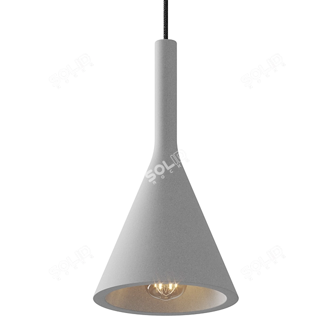 Modern Cement Leo Pendant Light 3D model image 1