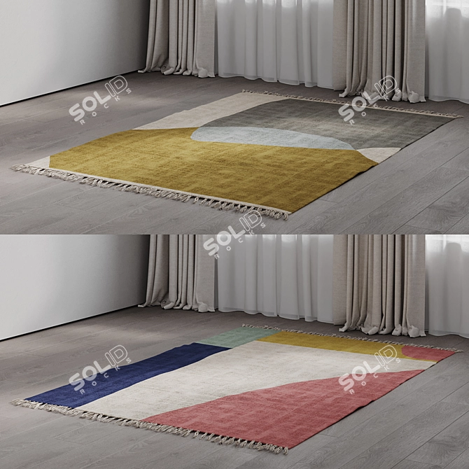 Ankara Cotton Rug by La Redoute 3D model image 2