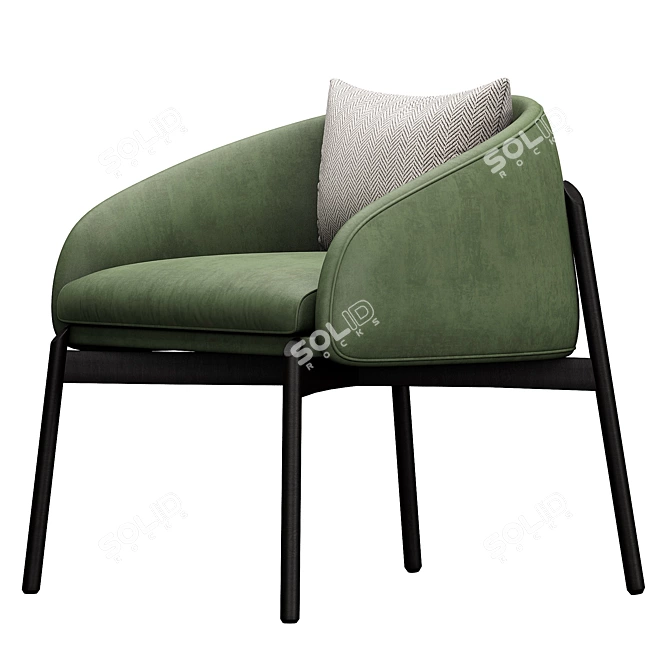 Modern 3D Sofa Model 3D model image 3