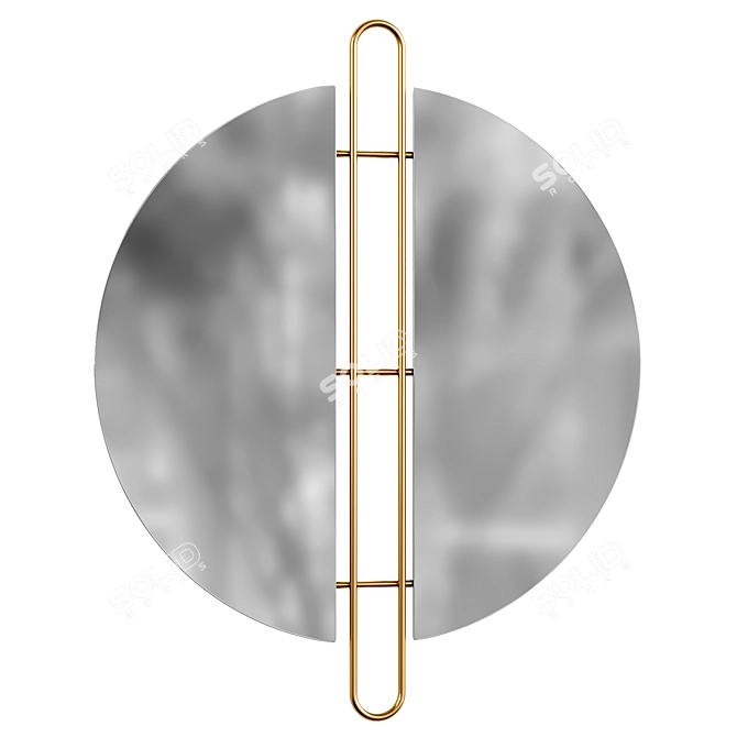 Classic Stagner Wall Mirror 3D model image 1