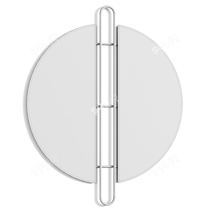 Classic Stagner Wall Mirror 3D model image 2